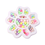 Kids crafting colourful bracelet using DIY beading jewellery kit
