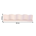 Ergonomic wave-design kitchen sink splash guard reducing mess