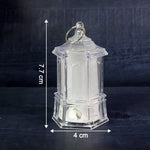 Six-piece set of battery operated LED hanging lantern flameless candles for home decor