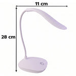 Adjustable eye care desk light with soft, flicker free LED glow