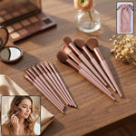 Professional makeup brush set with pouch