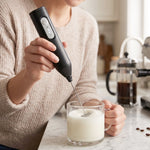 Electric drink mixer and frother for beverages and eggs