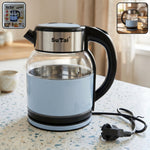 Suta electric glass kettle, 2 litre stainless steel hot water boiler for tea (1 pc)