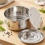 Stainless Steel Paneer Maker Mould with Lid for Cheese and Tofu Press (1 Pc) view 7