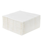 Smooth finish disposable paper napkins suitable for food handling.