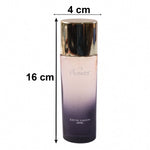 Side view of Flower Eau De Parfum bottle with floral accents