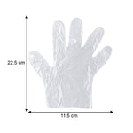 Plastic disposable gloves for sanitation and household use