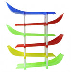 Kids racing car toy set with smooth sliding tracks