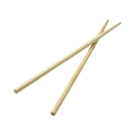 Close-up of bamboo reusable chopsticks with smooth finish