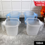 Close-up of a single durable plastic water mug, highlighting its clear material and sturdy design.