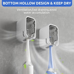 Toothbrush holder feature view