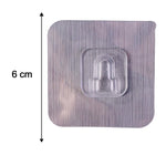 Self adhesive wall hook size reference for home use.