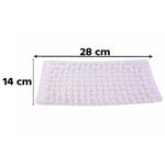 Elegant 11 inch glass platter with woven texture for home use
