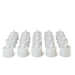 Reusable blue LED tea light candles with safe smokeless decorative light