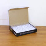 Set of battery operated flameless LED tealight candle lights