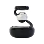 Car dashboard ornament solar rotating air freshener in metallic orb design
