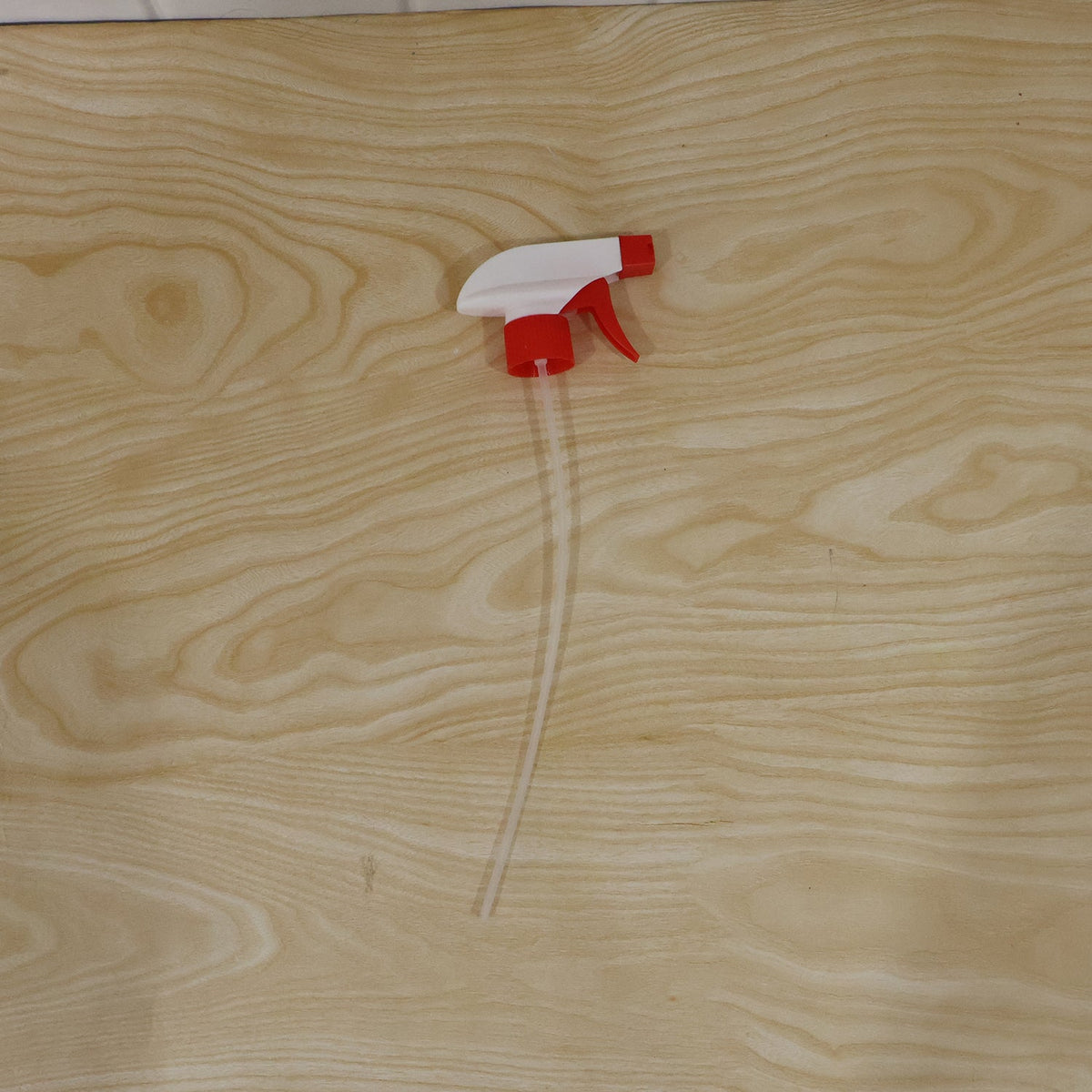 Live photo of red spray nozzle trigger head