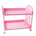 Kitchen storage use plastic rack for countertop organization