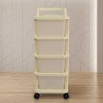 4 drawer utility cart on wheels for easy movement