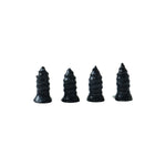 Side view of pink tubeless tire repair plug