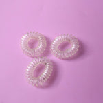 Clear plastic hair bands for casual and formal styles