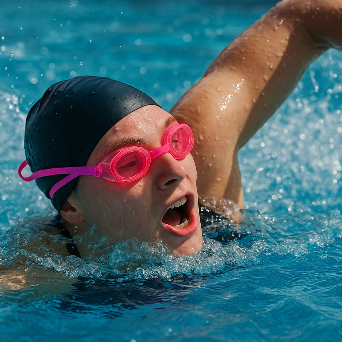 Adjustable Swimming Goggles for Kids – Clear Vision & Anti-Fog