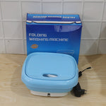 The Mini Portable Washing Machine gently washing delicate clothes, ensuring hygiene.