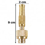 Golden Brass Garden Hose Water Nozzle Spray Gun with Quick Connect Tap Adapter (1 Set) view 6