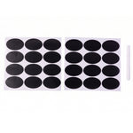 Removable oval jar labels with liquid chalk pen
