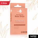 Activated bamboo charcoal and aloe vera infused nose mask strip