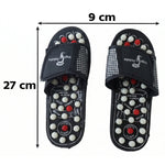 Reflexology massage sandals with acupressure nodes for foot relaxation