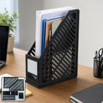 Plastic vertical file holder stand desk