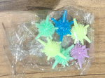 Set of six multi-color washing machine laundry balls to enhance washing performance