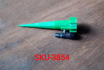 A single self-watering spike providing slow release moisture to a small plant.