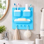 Complete Bathroom Essentials Combo – Flexible Tap, Soap Dispenser & Wall Organiser