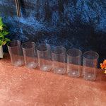 Metro pattern clear plastic water glasses for safe durable drinking