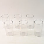 Elegant hexagonal cut unbreakable water tumbler plastic glass set