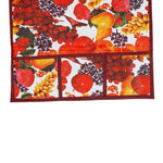 Durable PVC fridge top cover with a beautiful fruit design for appliance protection.