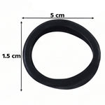 Reusable silicone luggage wheel guards for quieter travel