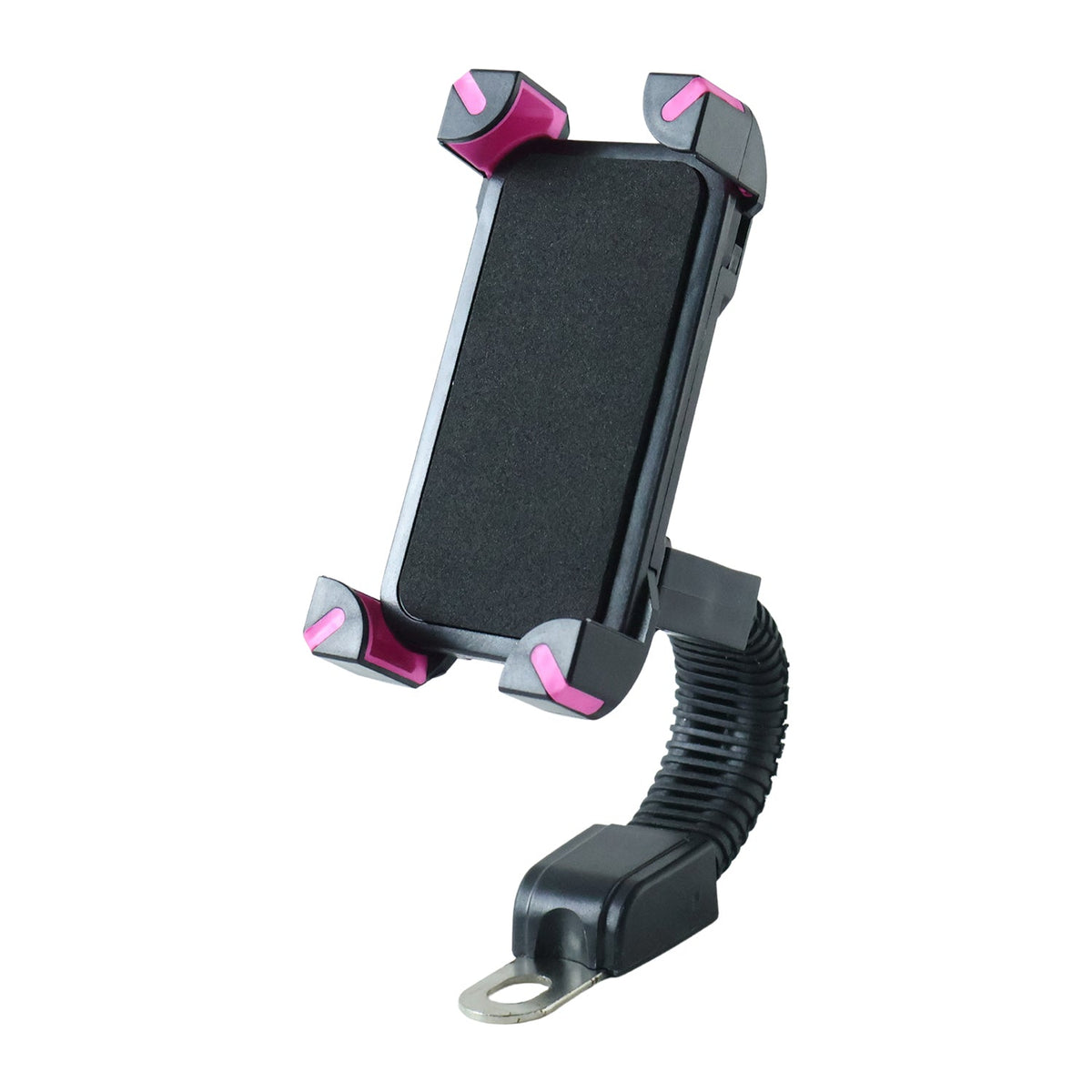 Bicycle phone holder on white background
