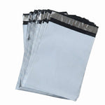 Courier polybags on white background