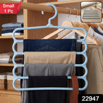 Five layer pant hanger for wardrobes, 1 piece