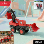 Realistic construction excavator toy truck for children