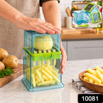 2 in 1 Potato Chipser and Slicer with Dual Blades for Fries (1 Pc)