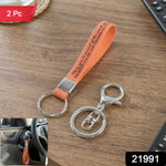 Silicone wrist strap keychain attached to keys