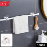 No-drill towel rod holder installed in kitchen and bathroom